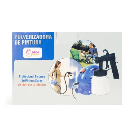 Pistola Elétrica de Pintura - Pulverizador de Tinta Compressor Paint 650w Mega