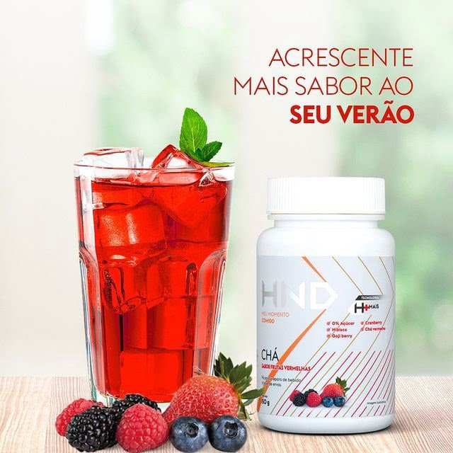 Chá Termogênico Sabor Limão + Chá  Diuretico Sabor Frutas Vermelhas 150g